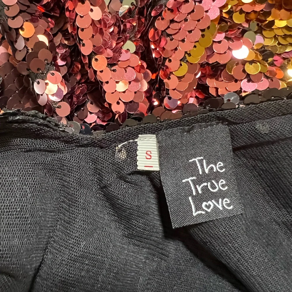 The True Love NWOT Multi Sequin Mini Dress Small - Picture 6 of 9